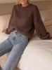 Elegant High-End Women's Round Neck Sweater: Autumn/Winter Fashion, Age-Reducing, Loose Fit