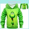 Schattige Kinderen Grinch Kostuum Hoodie Pullover Voor Feestelijke Halloween Vieringen