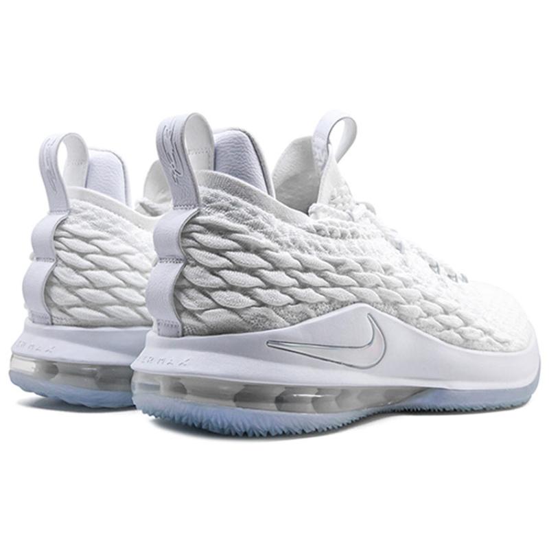 Nike LeBron 15 Low 'White Metallic' Sneakers AO1755-100