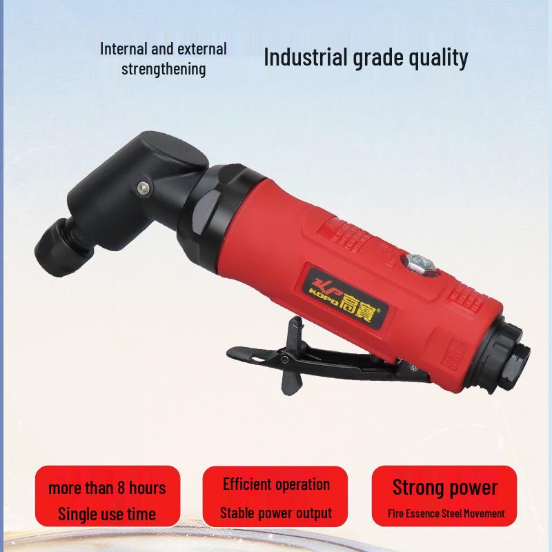 Gaobao 115° Pneumatic Die Grinder - Angled Head Air Grinder for Tire Repair, Mold Polishing, and Burr Trimming