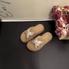 Cool Slippers Women's Summer Wear 2025 New with Skirt Platform Beach Sandals French Fairy Cross One-word Drag