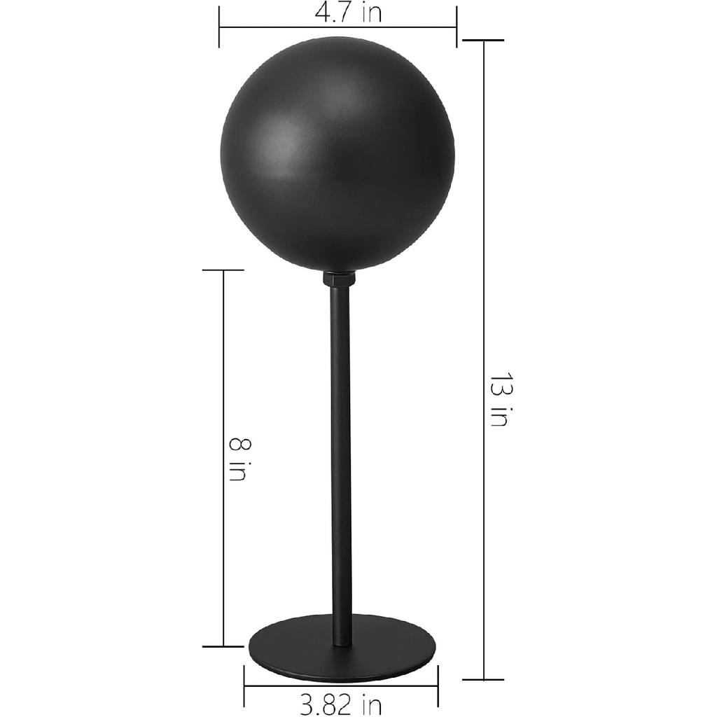 Helmet Stand Metal, Rotation Metal Stand Desktop Hanger Rack Helmet Stand Display for Motocycle Helmet, Caps,Hat, and Rugby Helmet