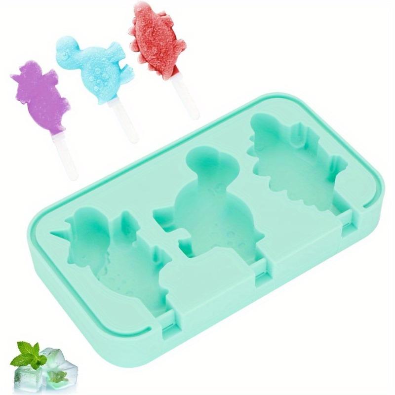 Colorful Reusables Silicone Ice Pop Mold with Sticks BPA-Free Frozen Popsicle Mold for Homemade Desserts Yogurt Juice Smoothies