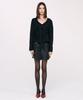 Twenty Forty Cat Wrap Mini Leather Skirt