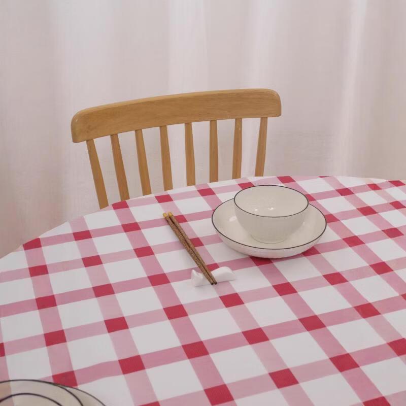 Yiceng Thickened Disposable Red & White Checkered Tablecloth