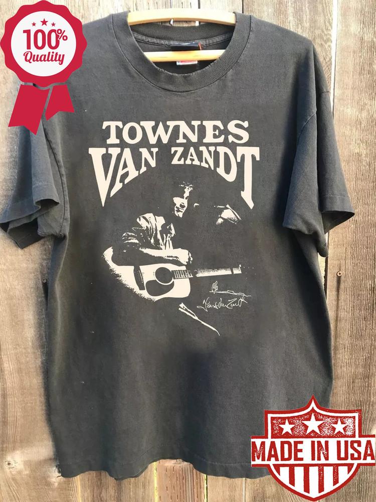Футболка Townes Van Zandt, Угольная футболка Townes Van Zandt S-5XL Унисекс футболка XL
