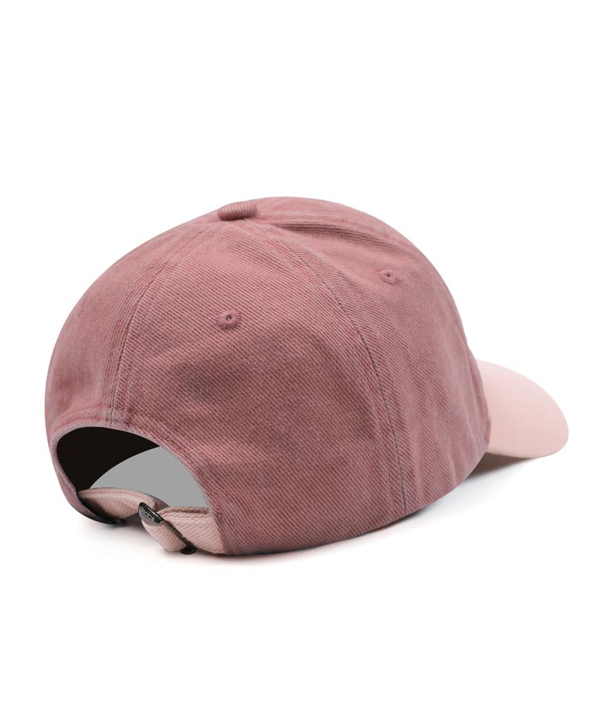 GLACK Gc059 Notnow Color Block Washed Cotton Ball Cap (Pink)