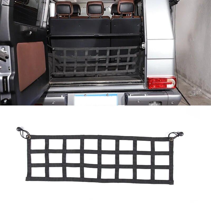 Webbing Black Car Rear Trunk Boot Organizer Pocket storage net pocket For Mercedes Benz G Class W463 2004-2018 Auto Accessories