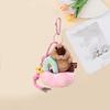 Cartoon Plush Groundhog Keychain Cute Car Keyring Funny Groundhog Dolls Pendant  Girl Gift