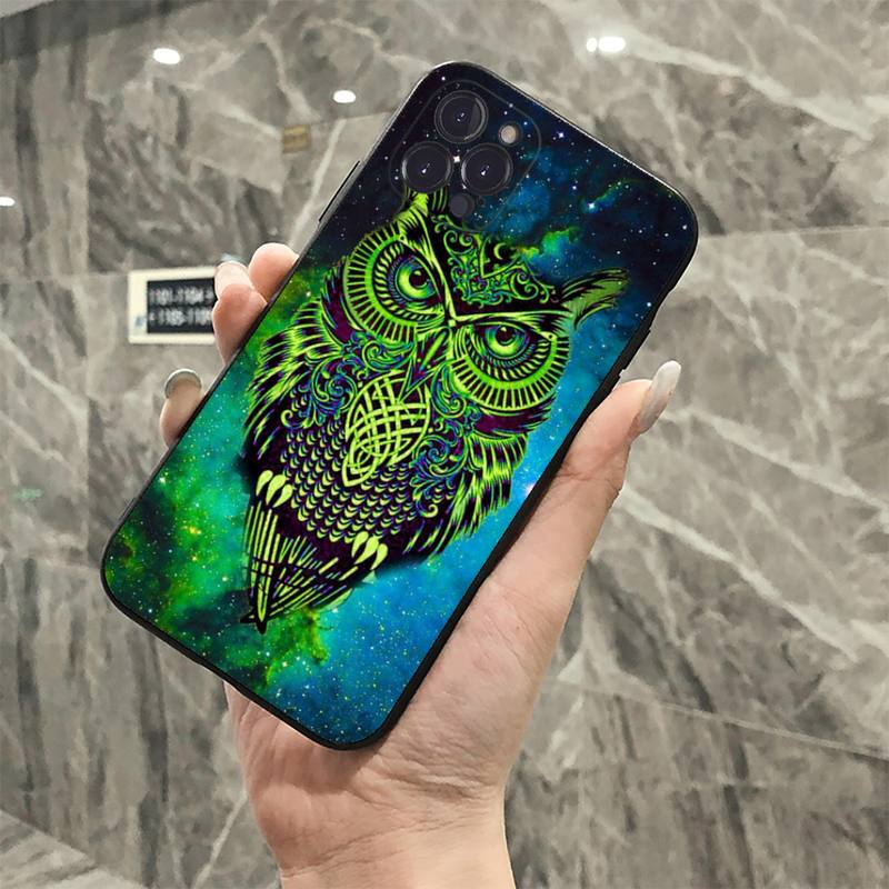 YNDFCNB Animal Owl Phone Case For iPhone 8 7 6 6S Plus X SE 2020 XR XS 14 11 12 13 Mini Pro Max Mobile Case