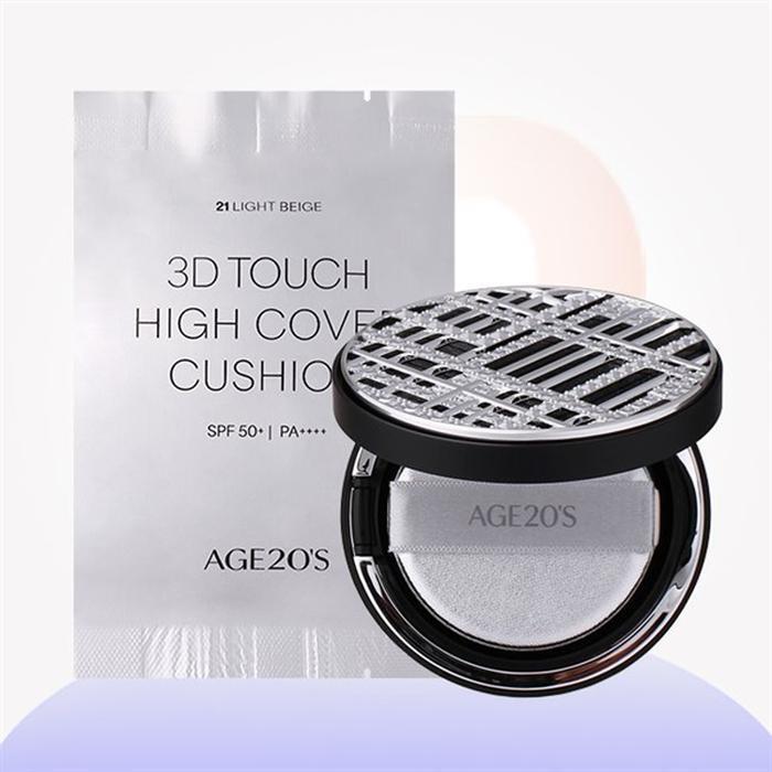 

Age 20 s AGE20S 3D Touch High Cover Cushion Foundation Black Label Edition (Main Product + Refill) (23707583) Set No. 23