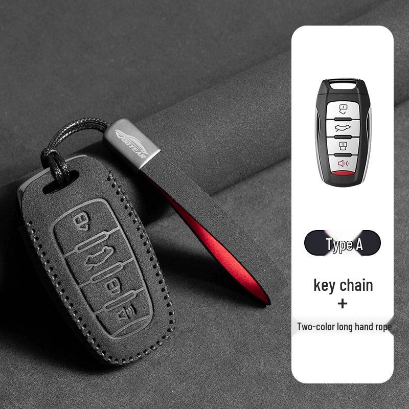 Key Cover for Great Wall Haval: Big Dog, Menglong, H6, Chitu, H9, Xiaolong - Suede Bag for Men and Women.