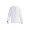Adidas Streifen Sweatshirt With Loose Fit And Round Neck Women Sweatshirt White GP0719