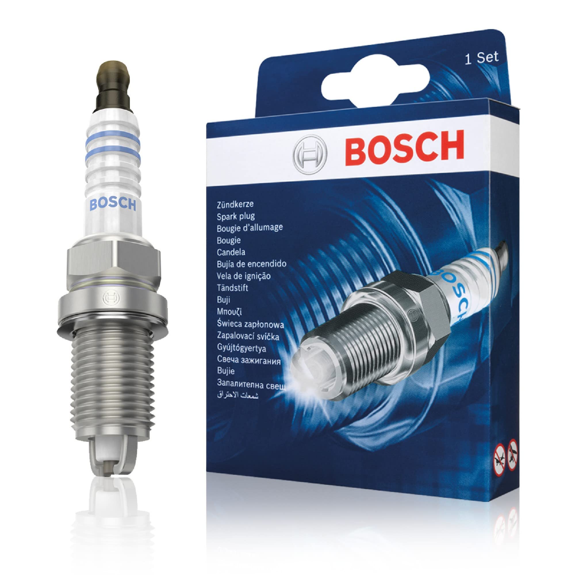 

Bosch spark plug set x4 pieces 0242229878