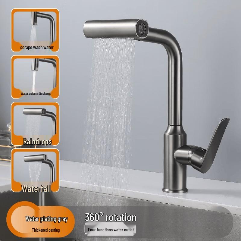 TLXT Kitchen Sink Waterfall Faucet
