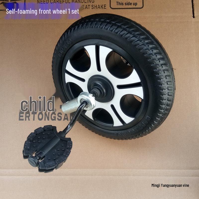 Kinderdreirad mit Schaumstoff- und Vollgummi-Verschleißfesten Rädern.