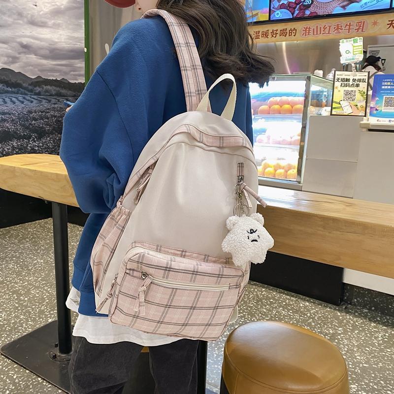 New Korean Campus Vintage Cute Versatile Casual Girls' Backpack Cute Middle School Students' Backpack Opening Day Gift