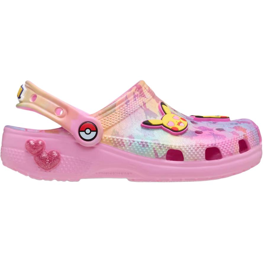 Pokemon x Crocs Classic Clog Abriebfest Niedrig geschnitten Kindersandalen Rosa Kinder
