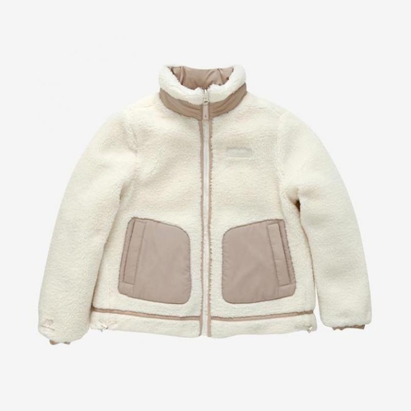 New Balance Women S reverSible Fleece Double Side Padding Beige