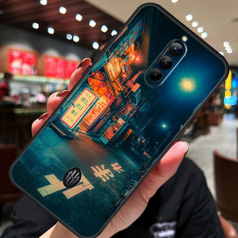 Japanese Night City Aesthetic Phone Case For ZTE Nubia Red Magic 9 Pro 8 8S Pro Plus 6 7 6S 7S Pro 6R 5S 5G Back Cover