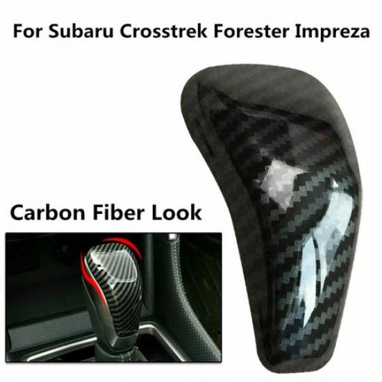 Carbon Fiber Style Gear Shift Knob Cover For Subaru Crosstrek Forester Impreza