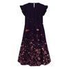 Damesjurk met wijde mouwen en print, casual, losvallende jurk met ronde hals