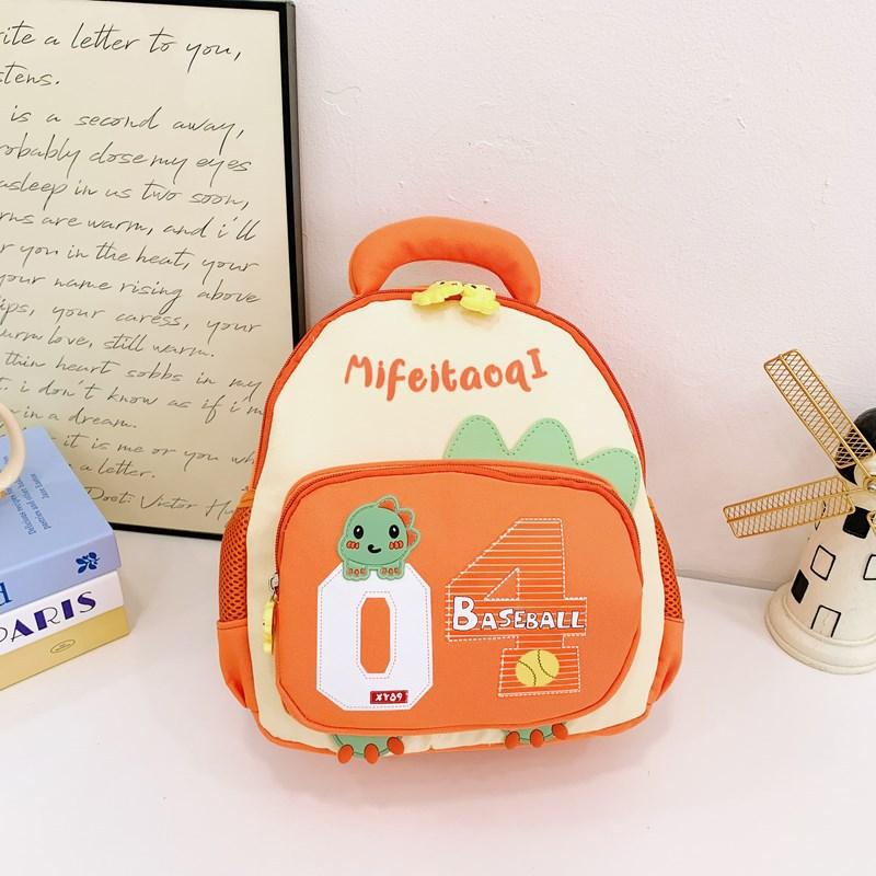 

New cute cartoon kindergarten schoolbag, baby boy and girl mini backpack, small and medium-sized children s backpack помаранчевий
