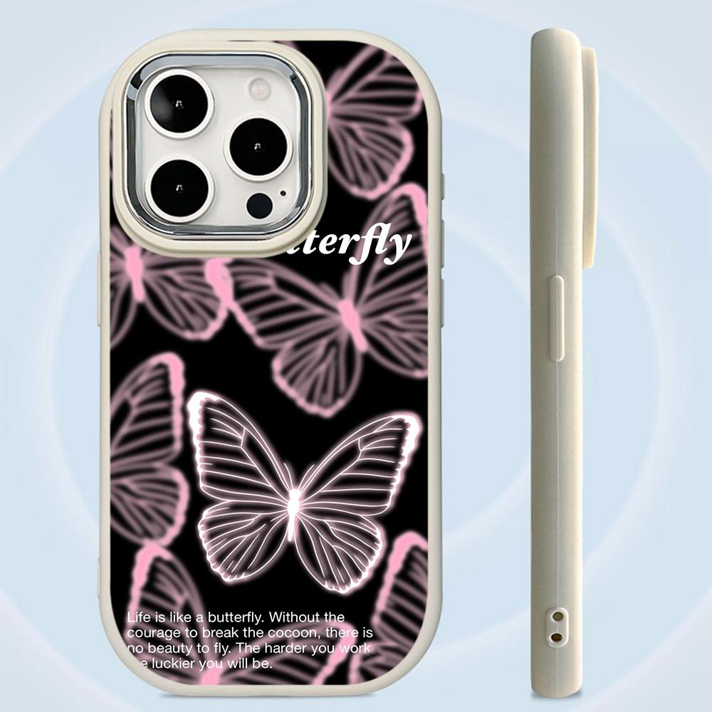 LZ4 Butterfly art design Soft Phone Case for Samsung S24 Ultra S23 Plus S21 FE A16 A54 A52 A06 Infinix Hot 40 30i Lens Protection Shockproof Cover
