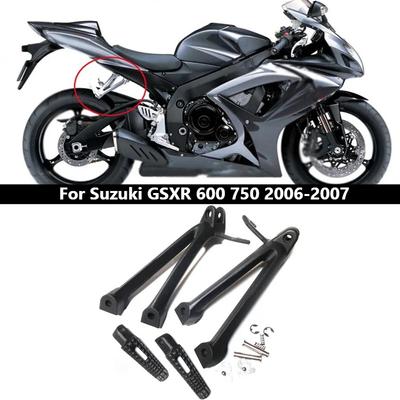 Motocyklové zadní stupačky pro spolujezdce, hliníková slitina, pro Suzuki GSXR 600 750 2006-2007, levá/pravá