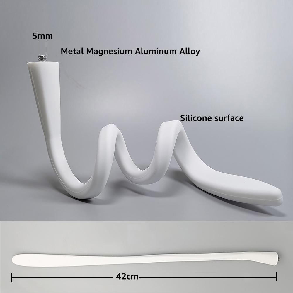IP Camera Holder Stand Baby Monitor Wall Mount Silica gel Bracket Hole-Free Crib Cradle Rod Hose Holder Flexible Twist Mounting 2