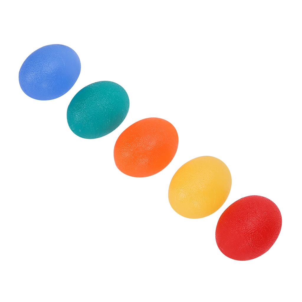 5pcs Hand Grip Ball Fitness Finger Exerciser Silicone Strength Training Squeeze Ball