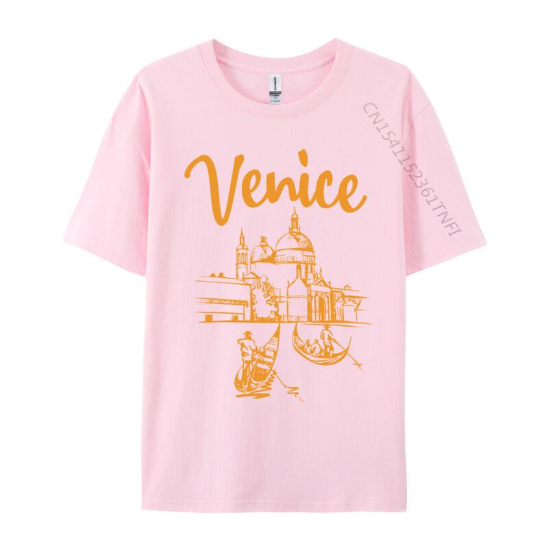 Benátky Itálie Luxusní Značkové Trička Cosie Mikiny Nadměrné Velikosti 2024 Sleva Čistá Bavlna O Krk Pánské Tričko