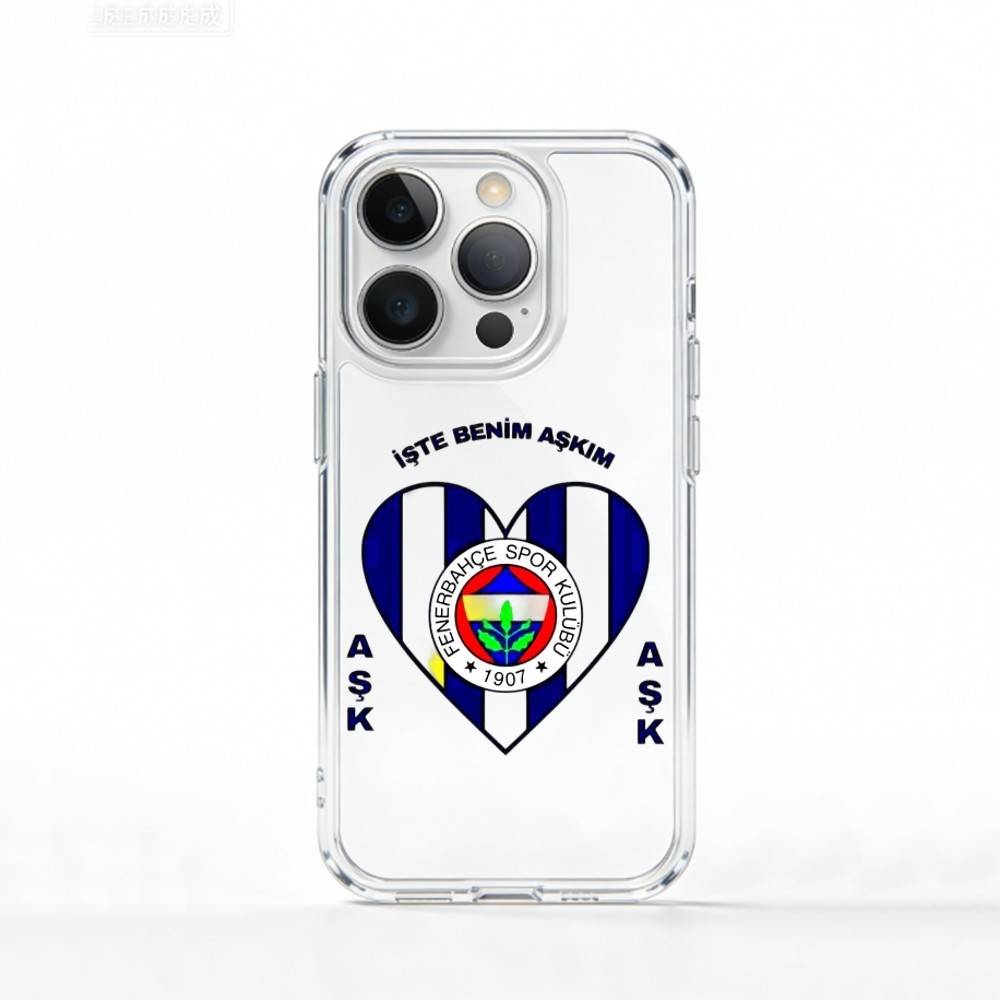 1pc T-Turkey F-Fenerbahce-E Phone Case For iPhone 17 16 15 14 13 12 11 Mini Pro Max Plus Transparent Cover iPhone13