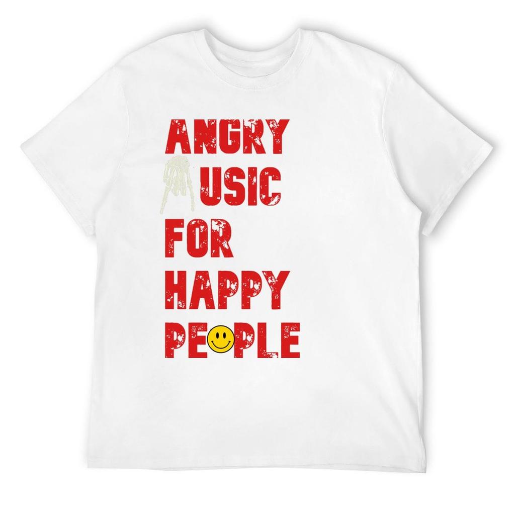 Angry Music For Happy People Shirt T-Shirt Graphic Shirts Cheap Stuff Summer Shirt Mens Graphic T-shirts Anime