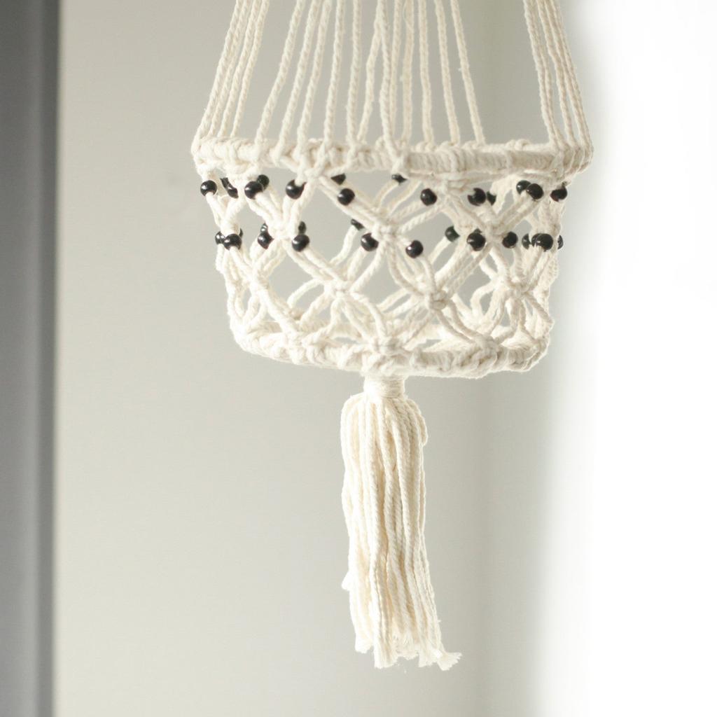 Macrame Plant Pot Holder Beaded