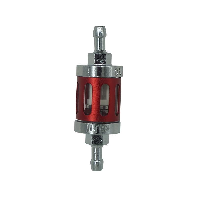 8Mm 0.31" Motorcycle Aluminum Alloy Fuel Filter Washable Visible Body Multi Color Options Fit For Motorcycle Atv Dirt Bike