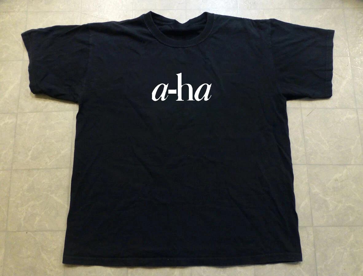 A-HA band Logo Black Cotton Shirt All size S-5XL HL137 L