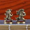 Antique Brass War Horse Desk De Brass War Horse Desk Decoration Chinese Year 2026 Zodiac Mascot Figurines Living Room Decoration