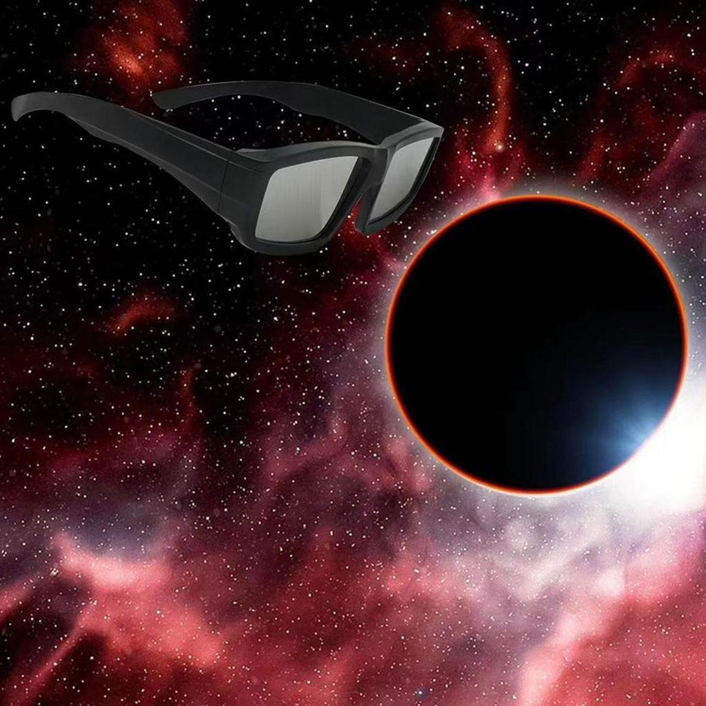Solar Eclipse Glasses - High Quality Black Frame Sun Eclipse Shades