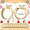 Red Apple Napkin Rings Set of 4/6 Fall Thanksgiving Napkin Holder for Wedding Party Table Decorations Thanksgiving Table Decor
