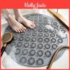 Bath Nonslip Mat Safety Round Shower Pvc Bathroom Mat With Drain Hole Plastic Massage Foot Pad Bathroom Accessoriesj