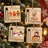 Wooden Christmas Money Holder Ornament Cash Gift Card Holder Hanging Decor Xmas Tree Pendant 2027 New Year Home Decor