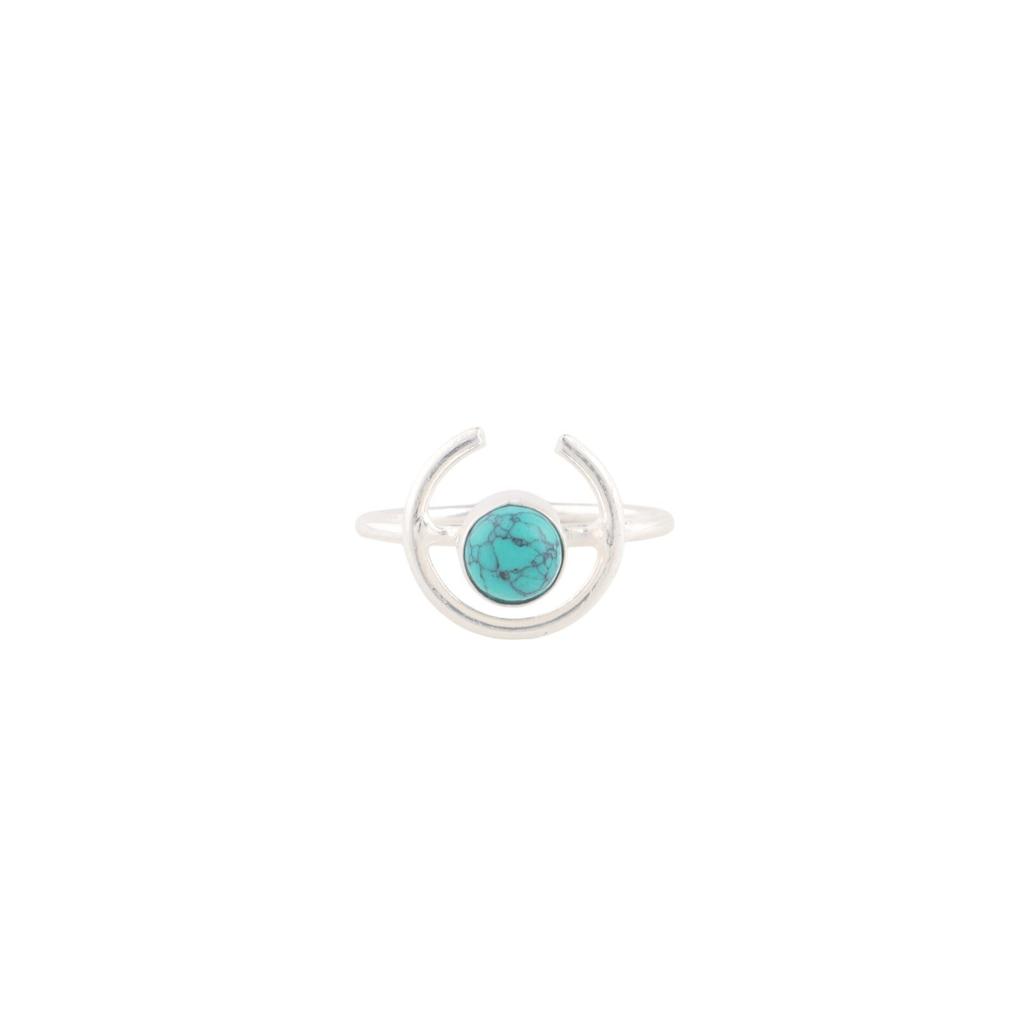Blue Turquoise Gemstone Ring 925 Solid Silver Handmade Jewelry Fashionable Ring RR-54-25