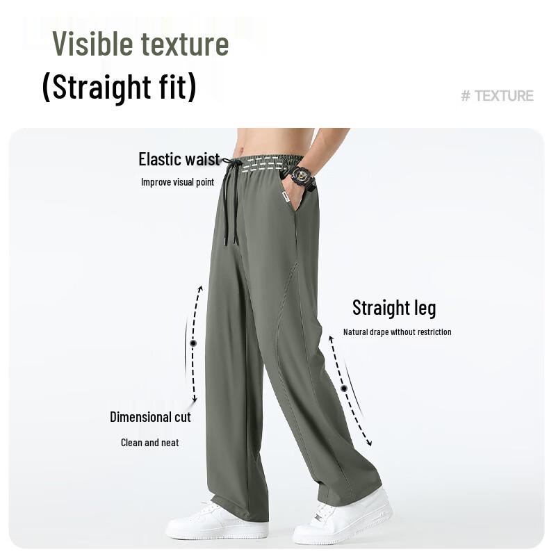 Mark Fairwhale Men's Cooling Sun Protection Ice Silk Straight Leg Pants