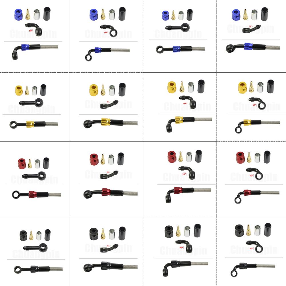 Montare banjo de frână Scoateți din aluminiu Moto întărită hidraulică Ambreiaj de frână Linie de furtun de ulei AN3 pentru motocicletă ATV Dirt Bike Buggy