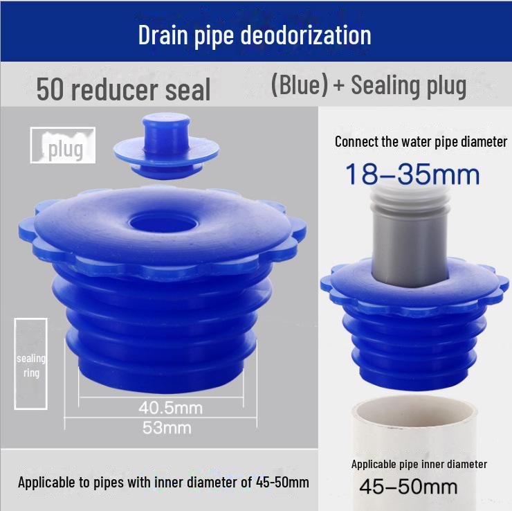 Silicone Deodorant Seal for Kitchen and Washing Machine Drain Pipes
