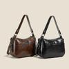Achseltasche Damen Weiches Leder Retro-Textur Modisch Neu Vielseitig Einzelne Schulter Schräg