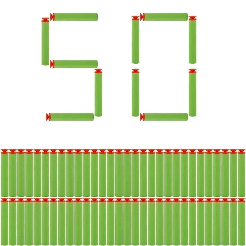 BGreen 7.2cm Sucker Head Bullets Foam Darts EVB Refill for N-Strike Elite Series Blasters Kids Toy Gun Accessories