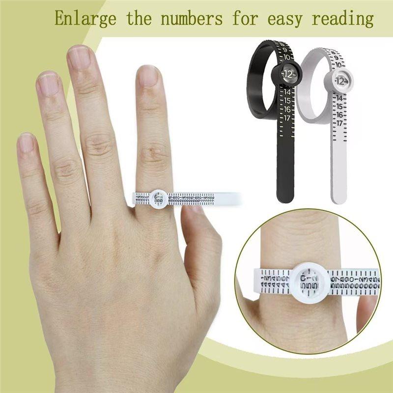 A60zring Gauge Set 12-Piece Rubber Jeweler' S Metal Finger Sizing Stick Wire Wrapping Toolmay