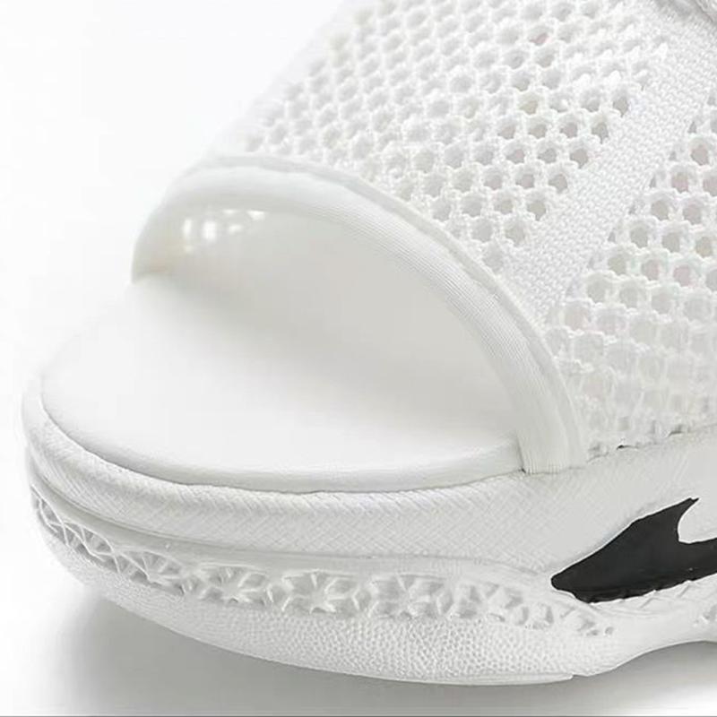 Dámské ležérní sportovní sandály, pletené, s tlustým dnem, protiskluzové, lehké, prodyšné, sportovní, lehké a pohodlné